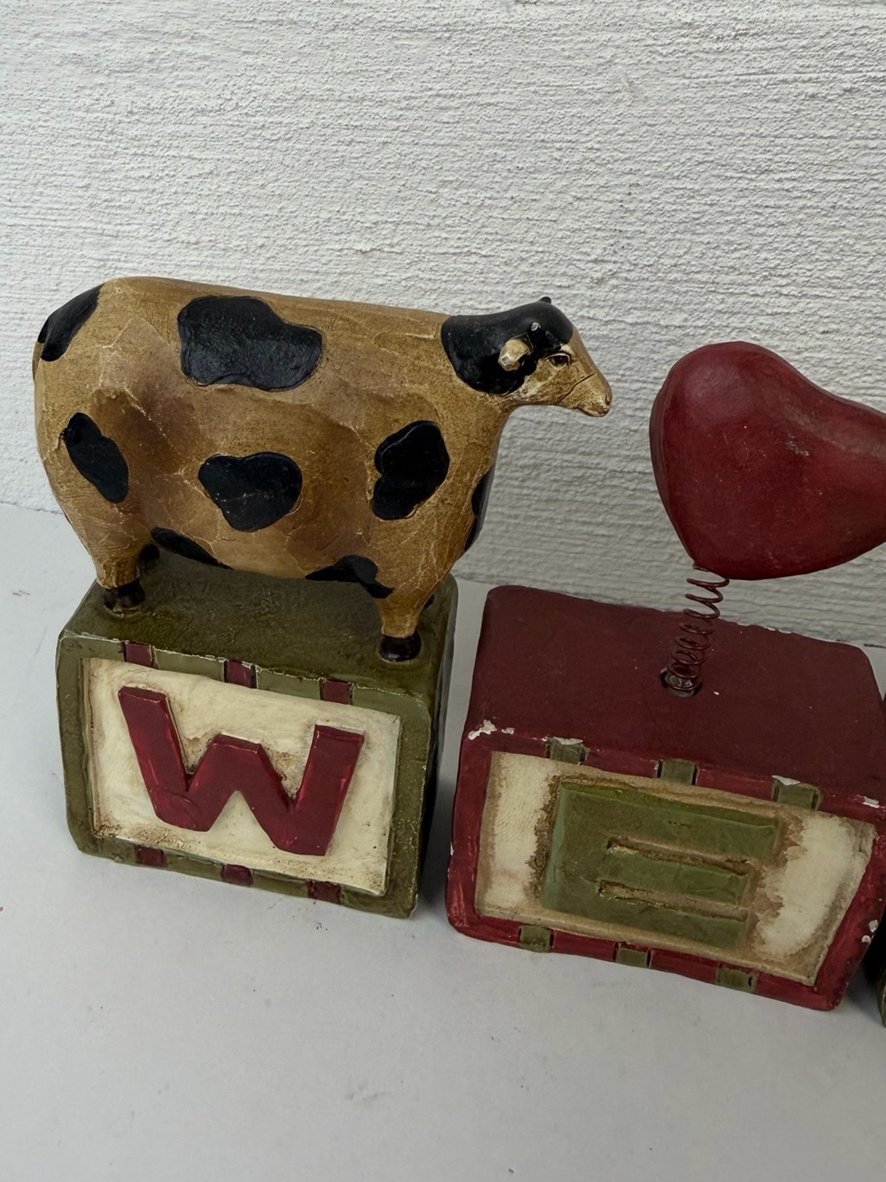 Primitive Farm Animals Block Reversible Welcome Sign - Picture 5 of 14